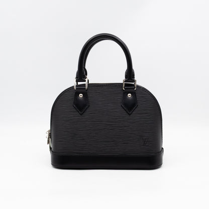 Alma BB Black Epi Leather