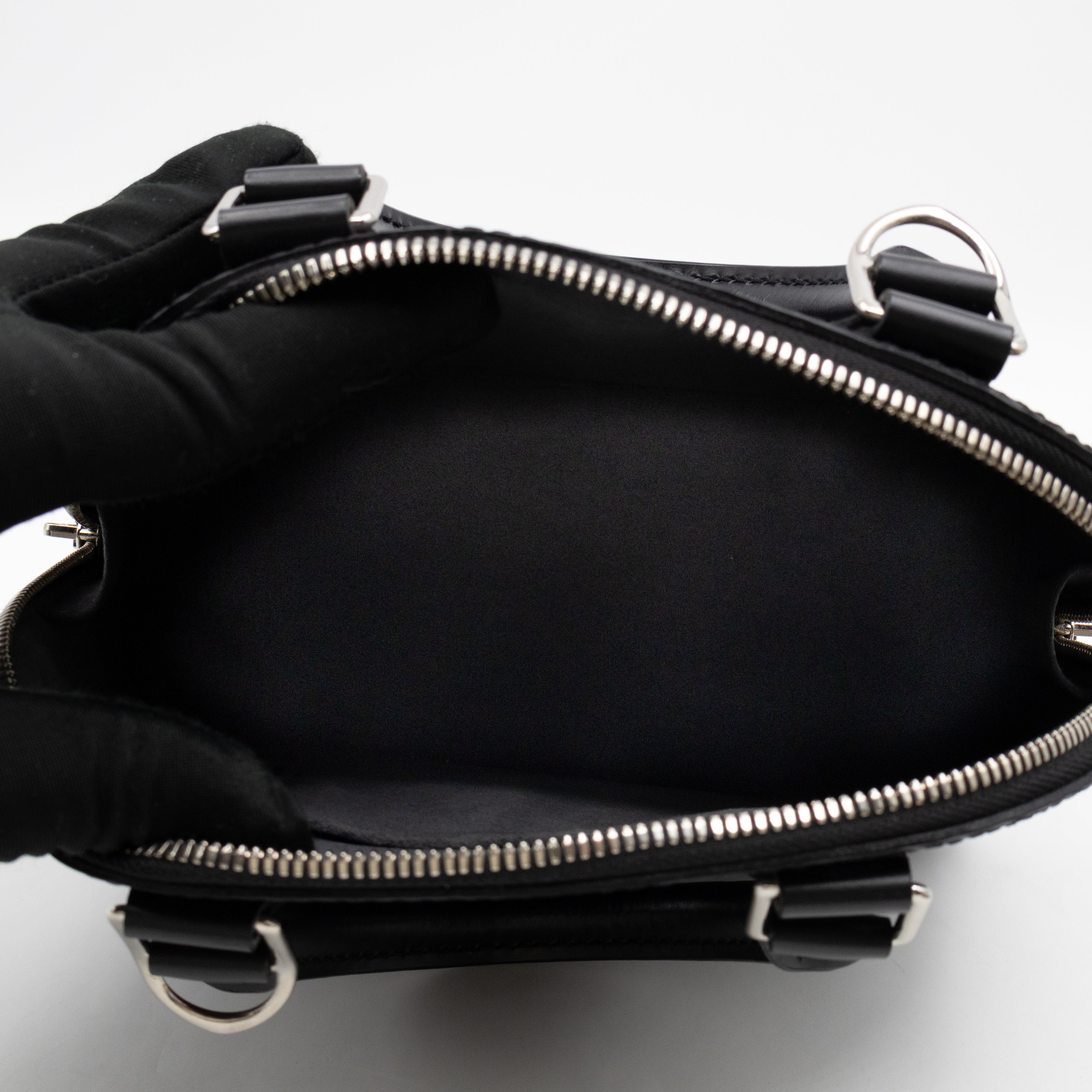 Alma BB Black Epi Leather