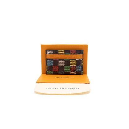 Double Card Holder LV Vers Damier Ebene