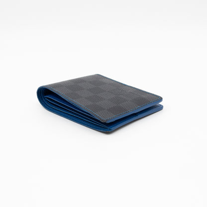 Slender Wallet Damier Graphite Bleu