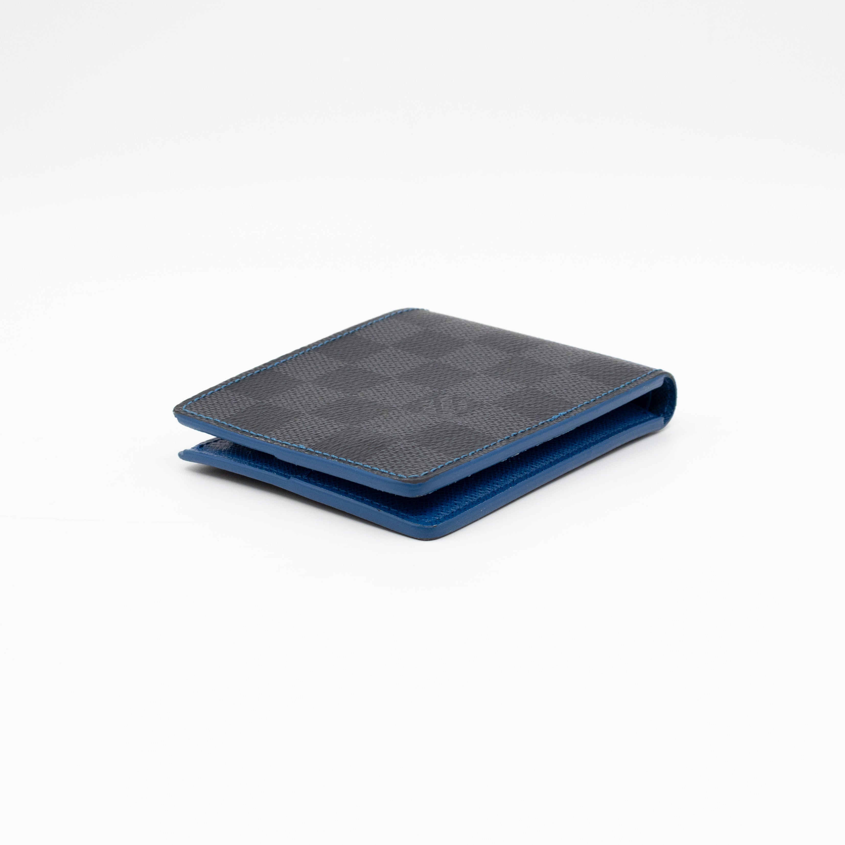 Slender Wallet Damier Graphite Bleu