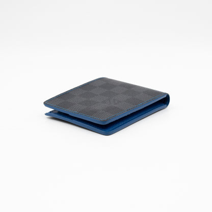 Slender Wallet Damier Graphite Bleu