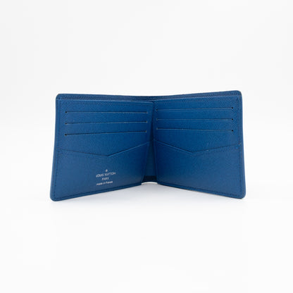 Slender Wallet Damier Graphite Bleu