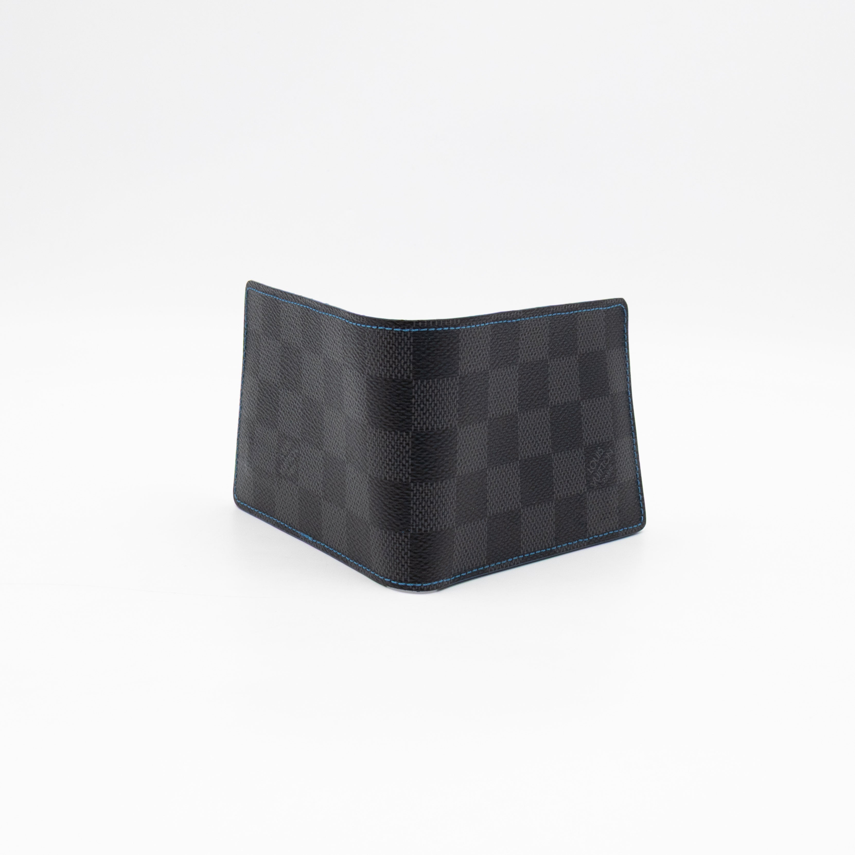 Slender Wallet Damier Graphite Bleu