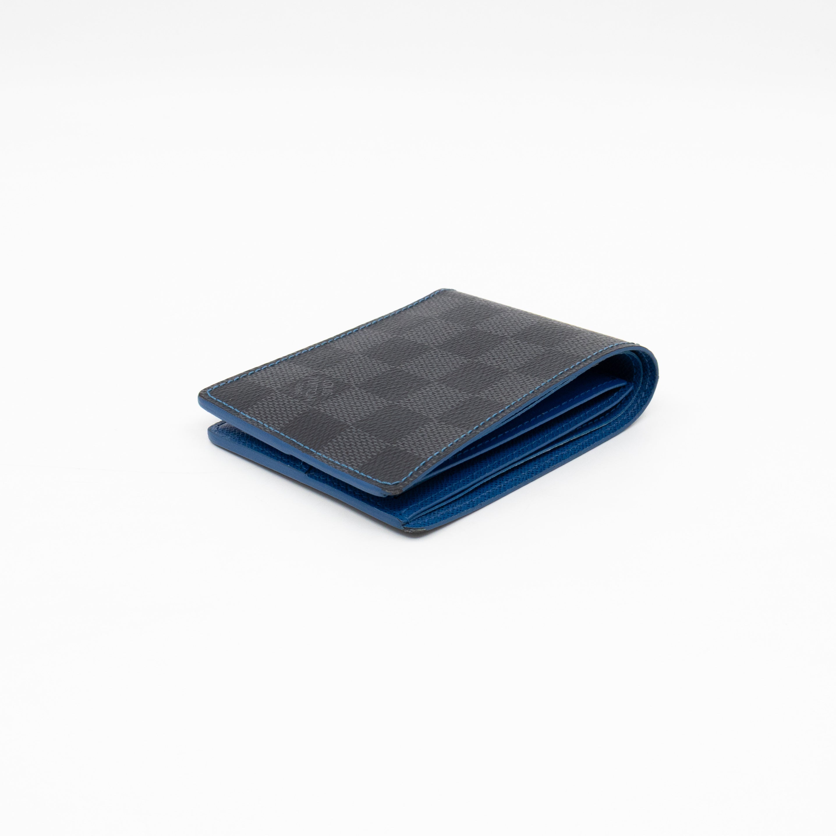 Slender Wallet Damier Graphite Bleu