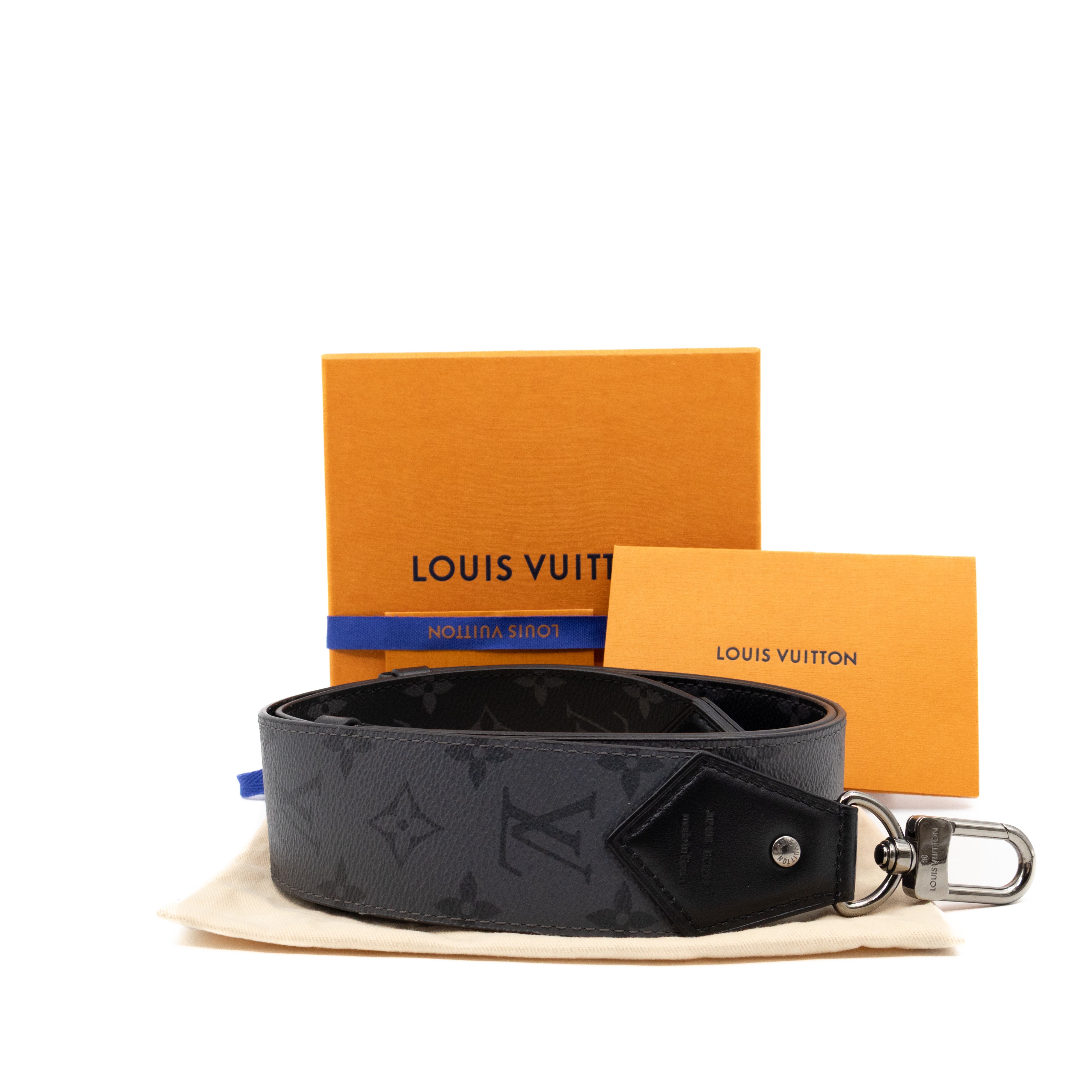 Bandouliere Reversible Strap Monogram Eclipse Reverse