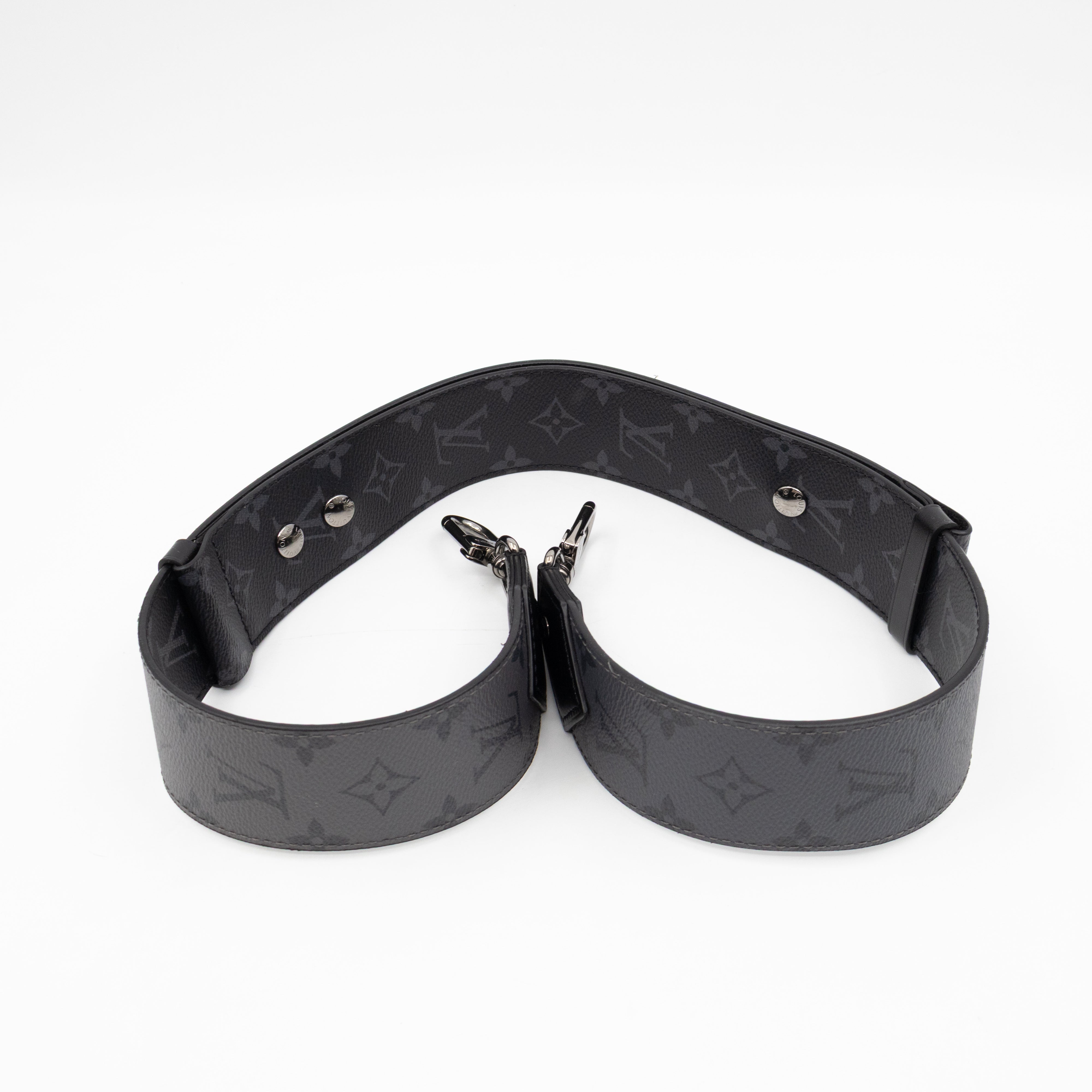 Bandouliere Reversible Strap Monogram Eclipse Reverse