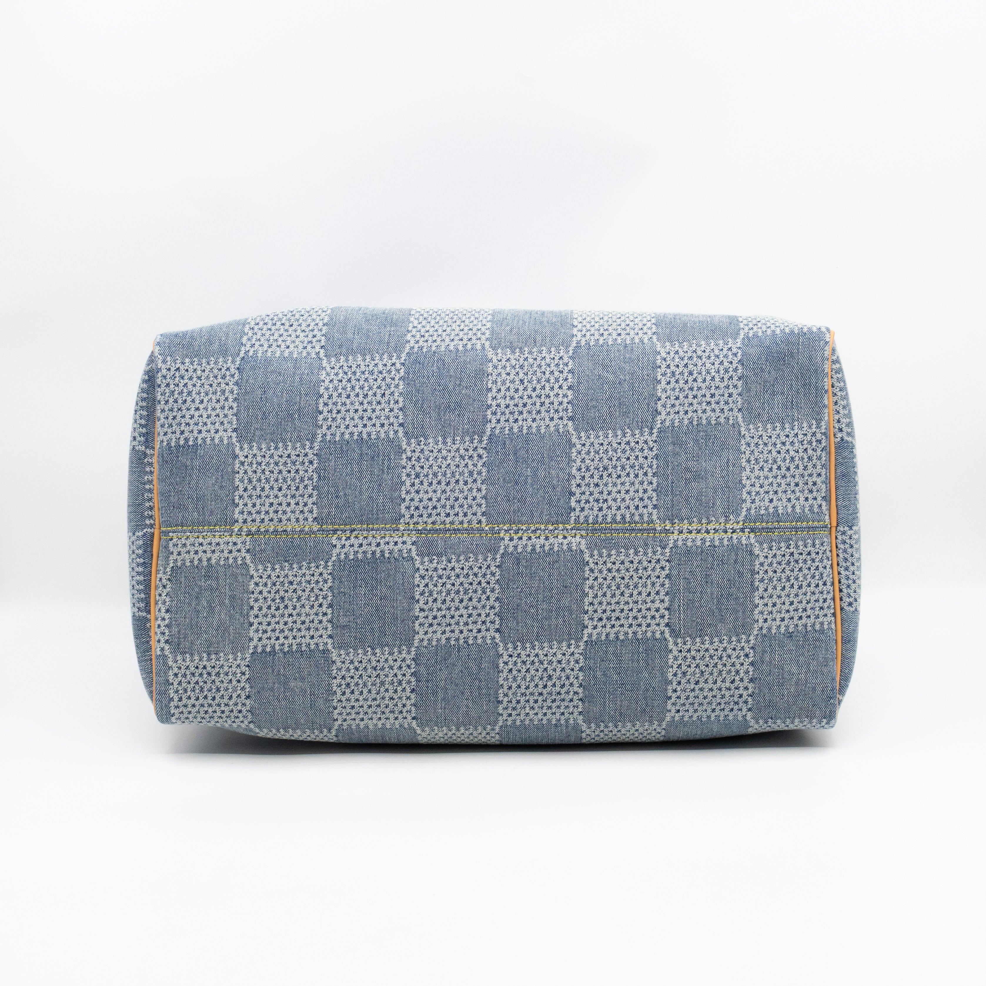 Speedy 40 Bandouliere Blue Damier Denim 3D