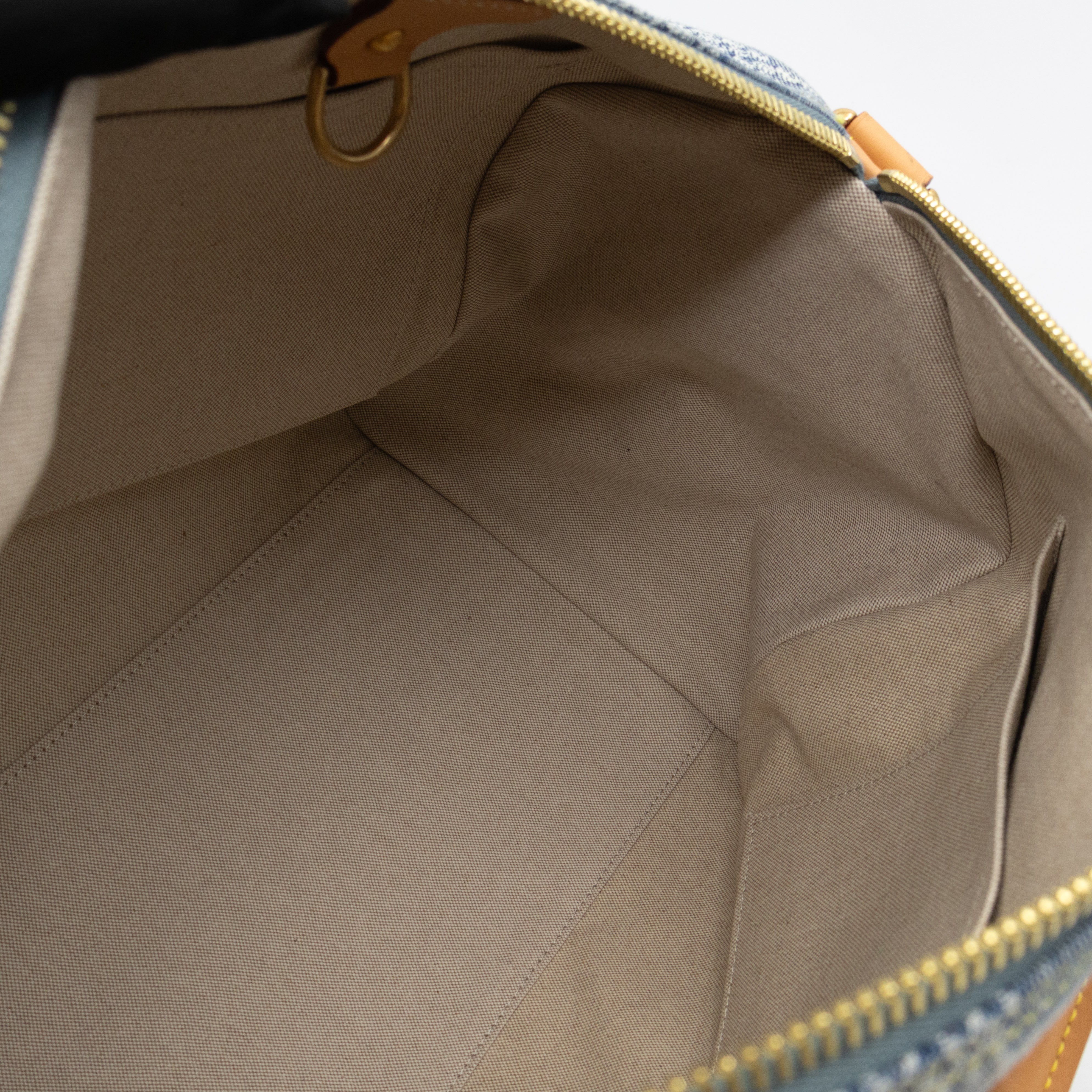 Speedy 40 Bandouliere Blue Damier Denim 3D