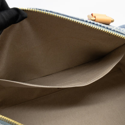 Speedy 40 Bandouliere Blue Damier Denim 3D