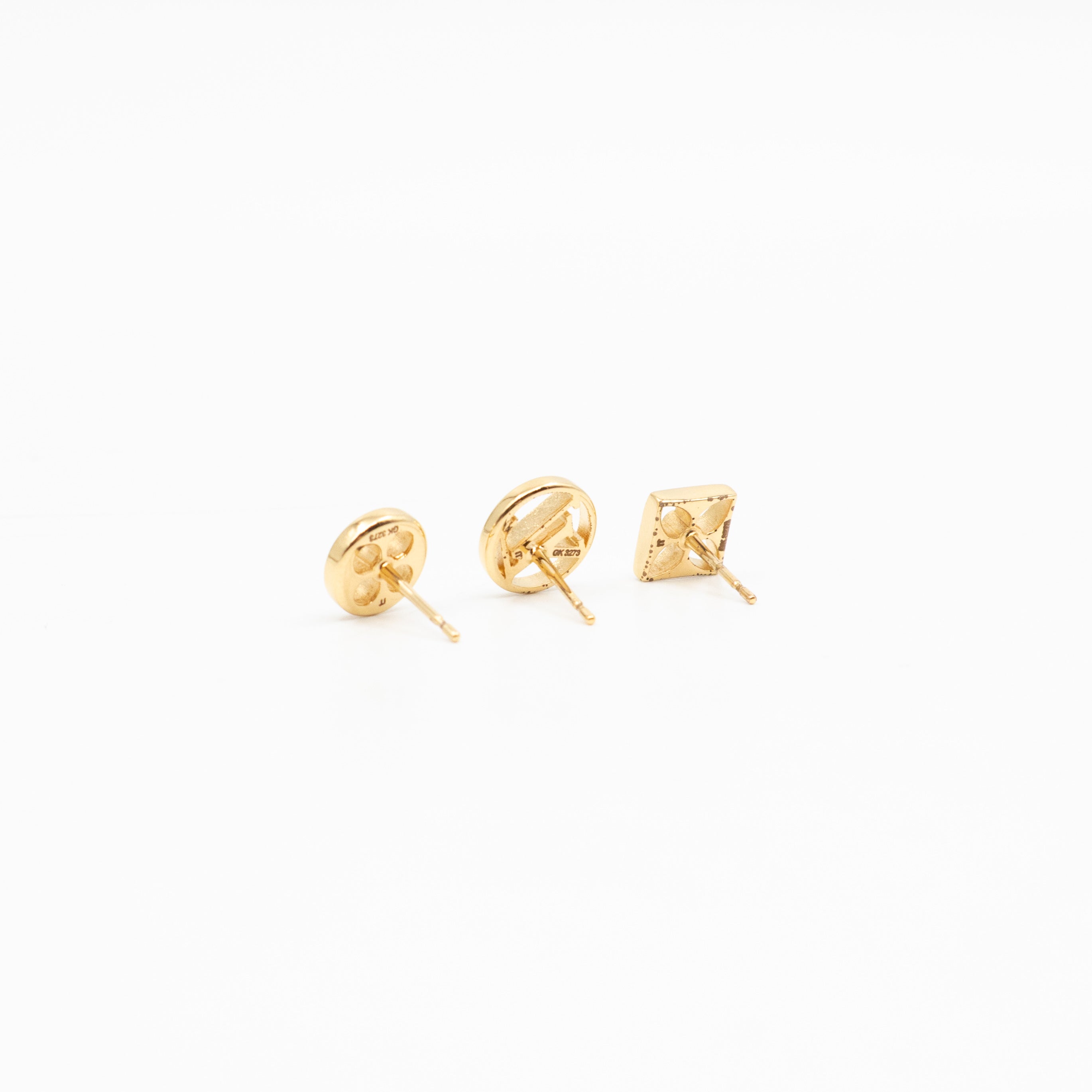 Crazy In Lock Earrings Set Gold