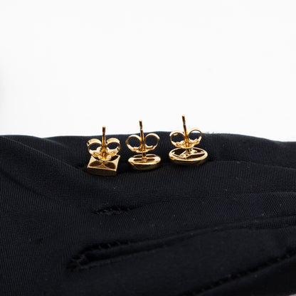 Crazy In Lock Earrings Set Gold