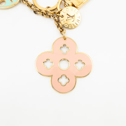Looping Fleur Pastel Key Charm