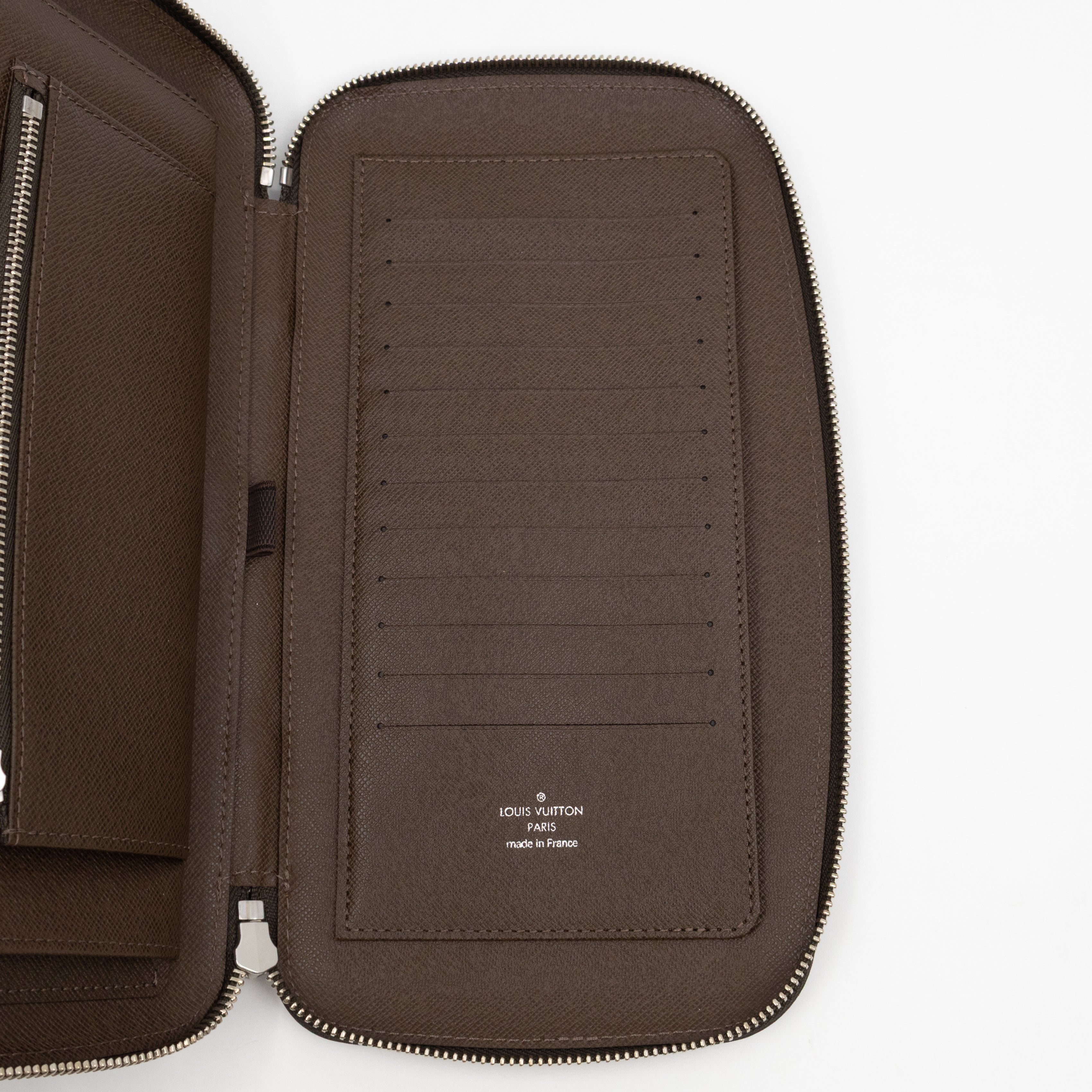 Atoll Travel Organizer Case Brown Taigarama Leather