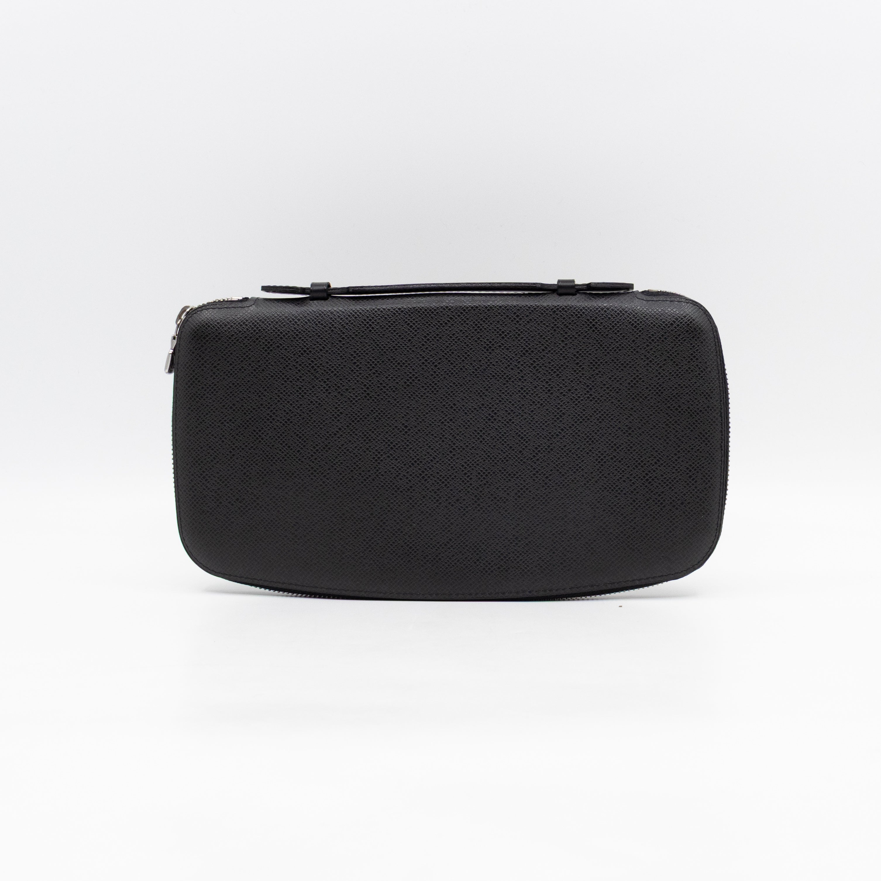 Atoll Travel Organizer Case Taigarama Black Leather