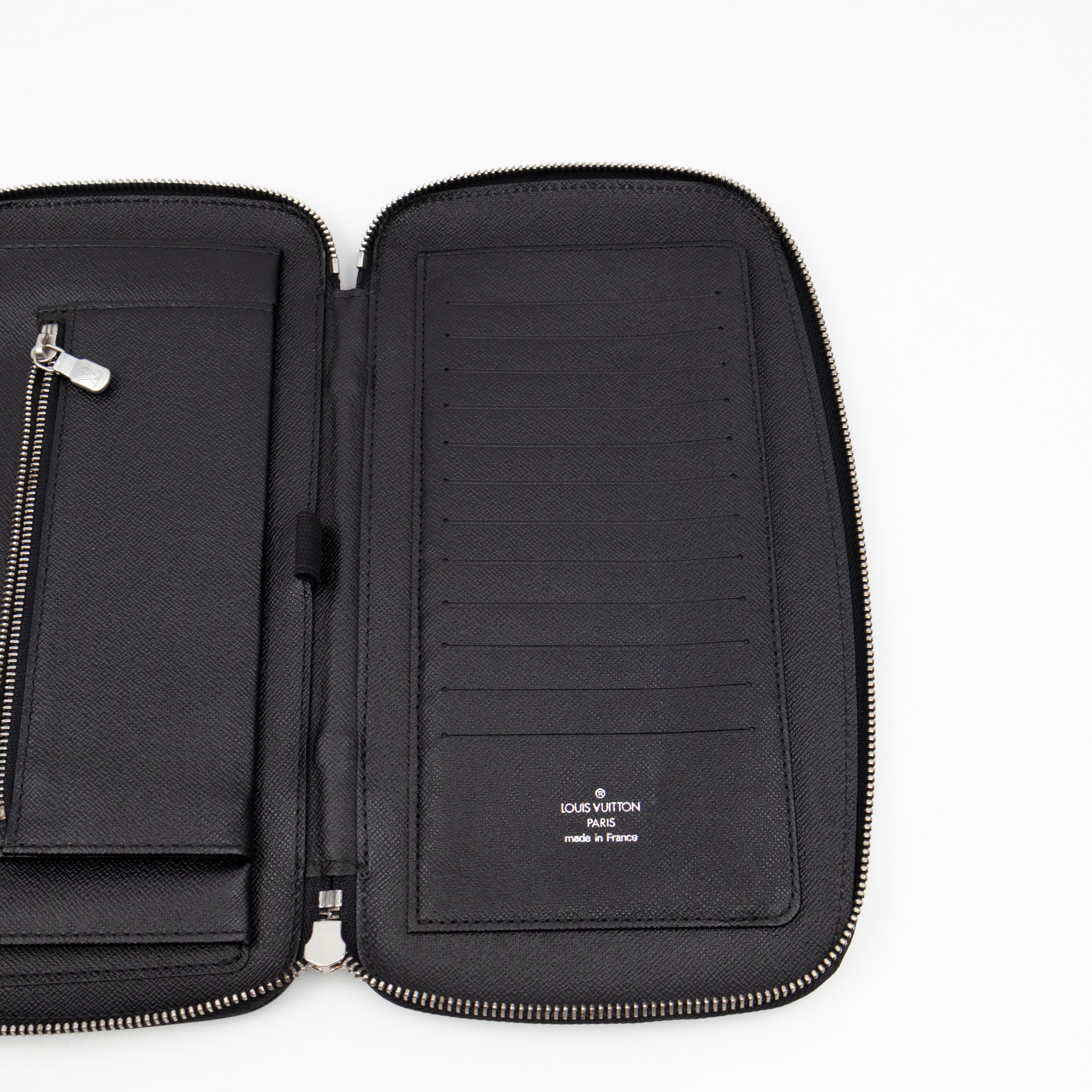 Atoll Travel Organizer Case Taigarama Black Leather