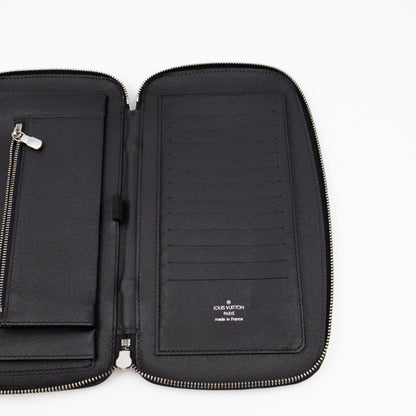 Atoll Travel Organizer Case Taigarama Black Leather