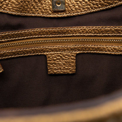 Hasler Horsebit Hobo Bronze Metallic Leather