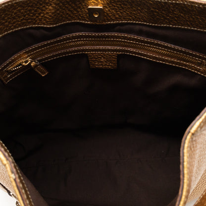 Hasler Horsebit Hobo Bronze Metallic Leather