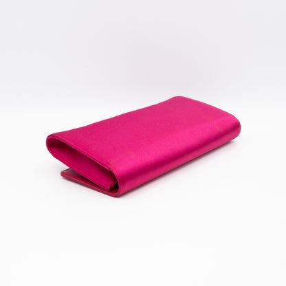 Broadway Clutch Pink Satin with Crystals