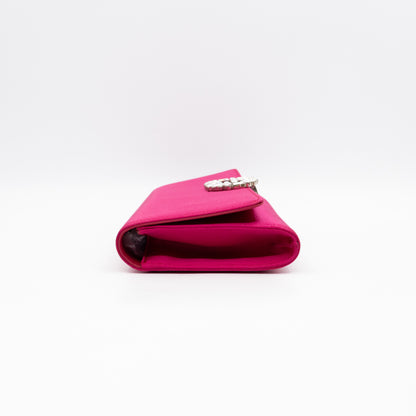 Broadway Clutch Pink Satin with Crystals