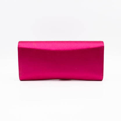Broadway Clutch Pink Satin with Crystals