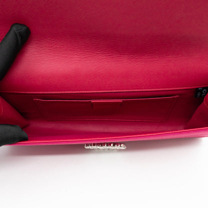 Broadway Clutch Pink Satin with Crystals