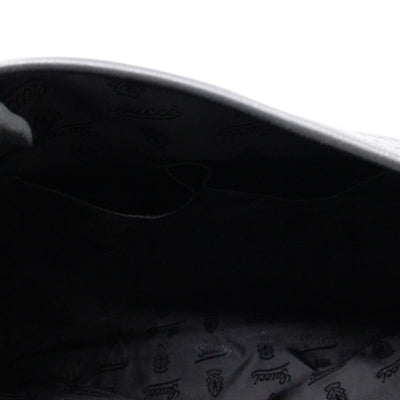 Messenger Shoulder Bag Black Guccissima Leather