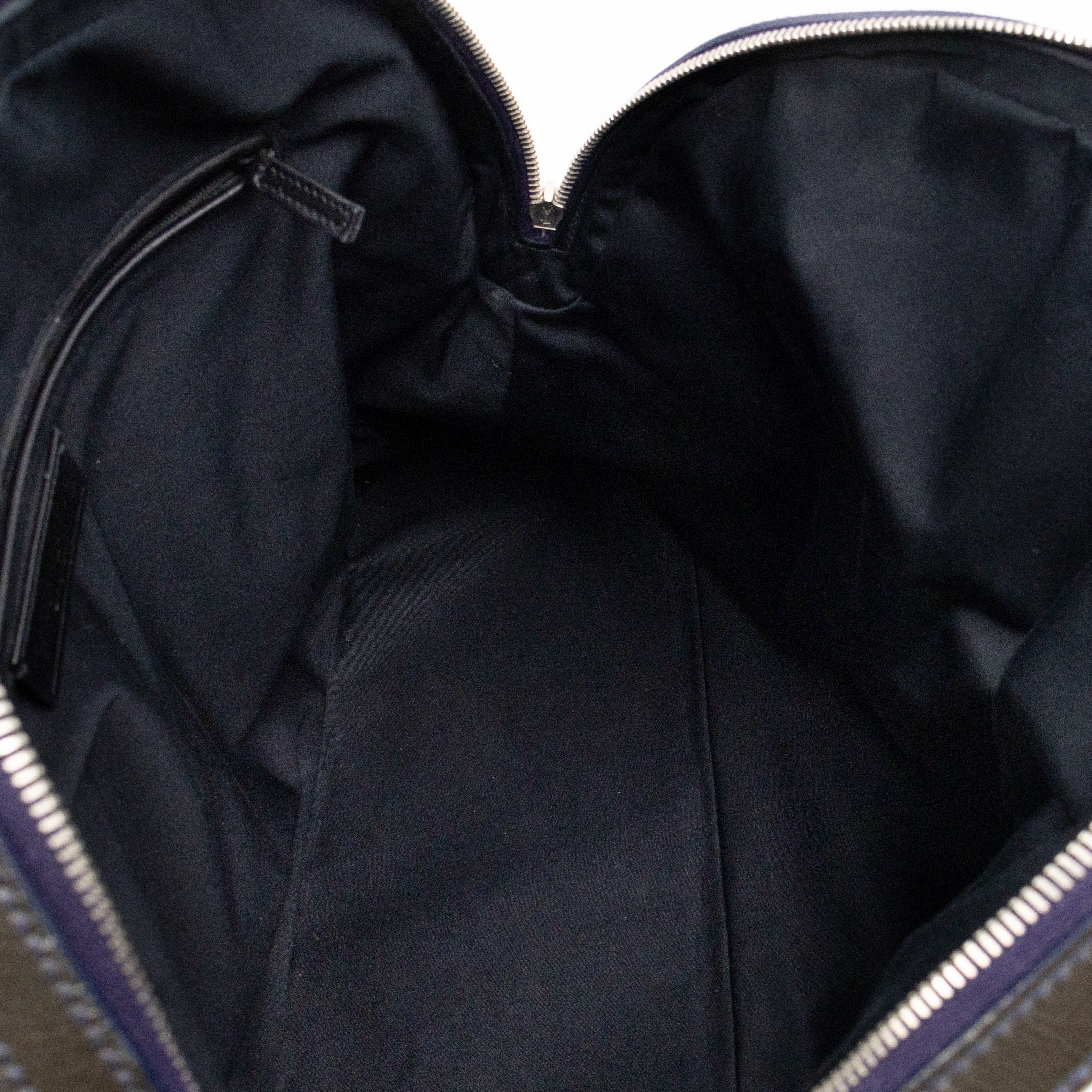 Large Muse Dark Grey Crumpled Patent Leather