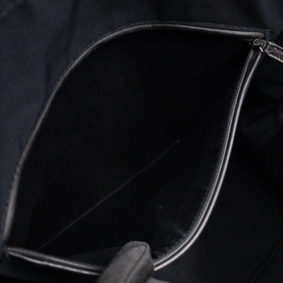 Large Muse Dark Grey Crumpled Patent Leather