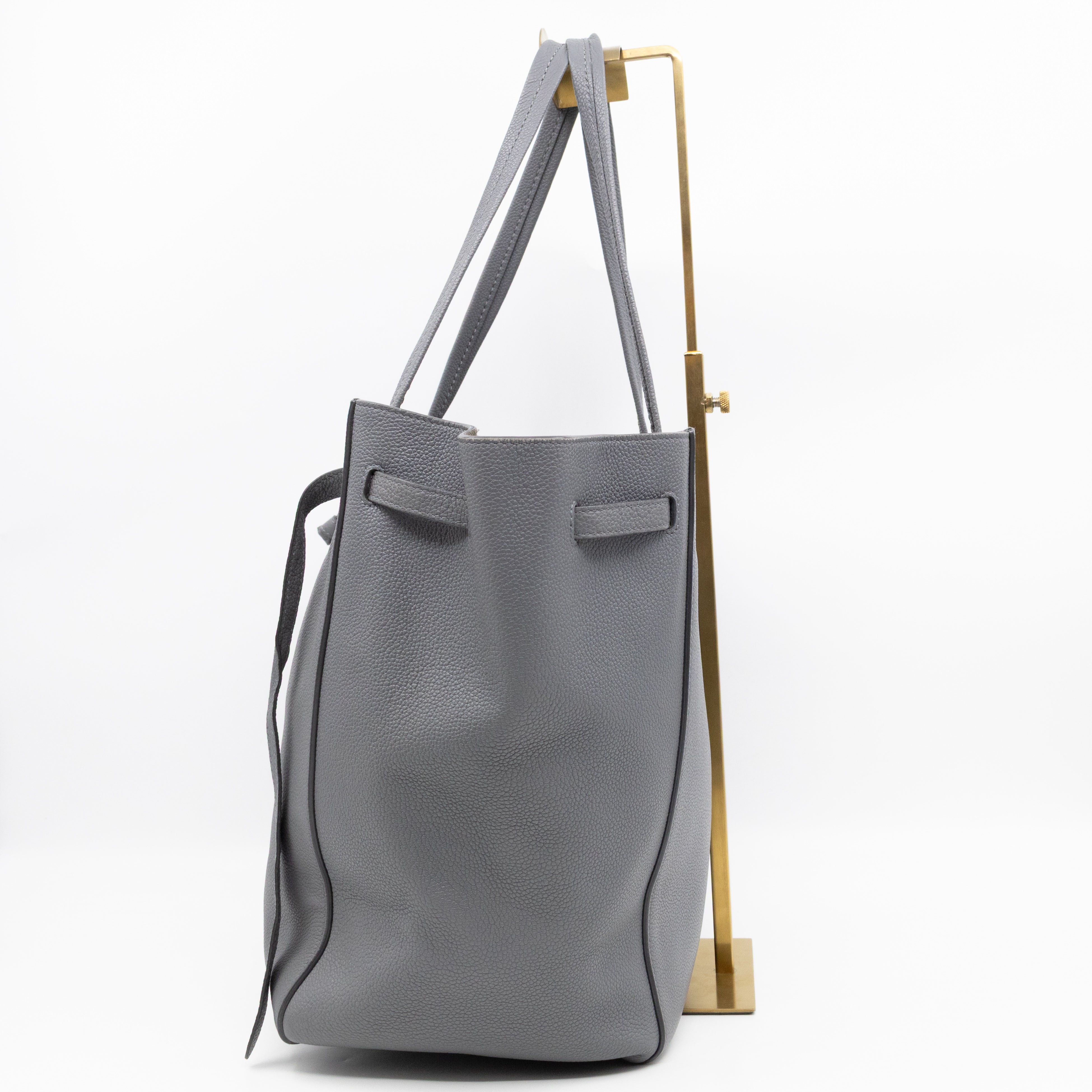 Cabas Phantom Tote Grey Leather