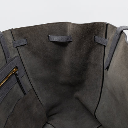 Cabas Phantom Tote Grey Leather