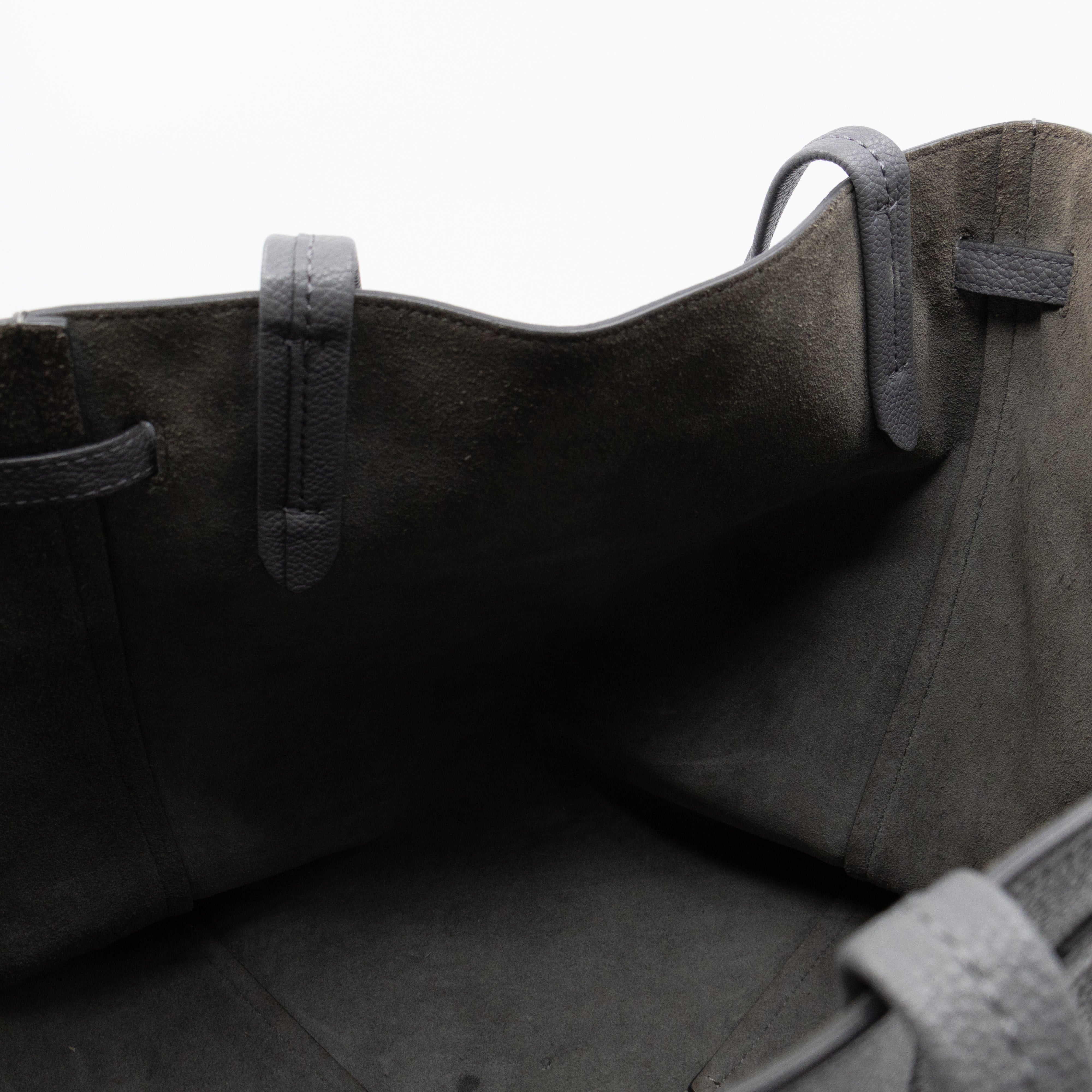 Cabas Phantom Tote Grey Leather