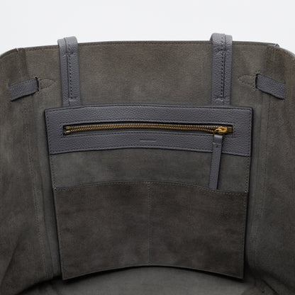 Cabas Phantom Tote Grey Leather