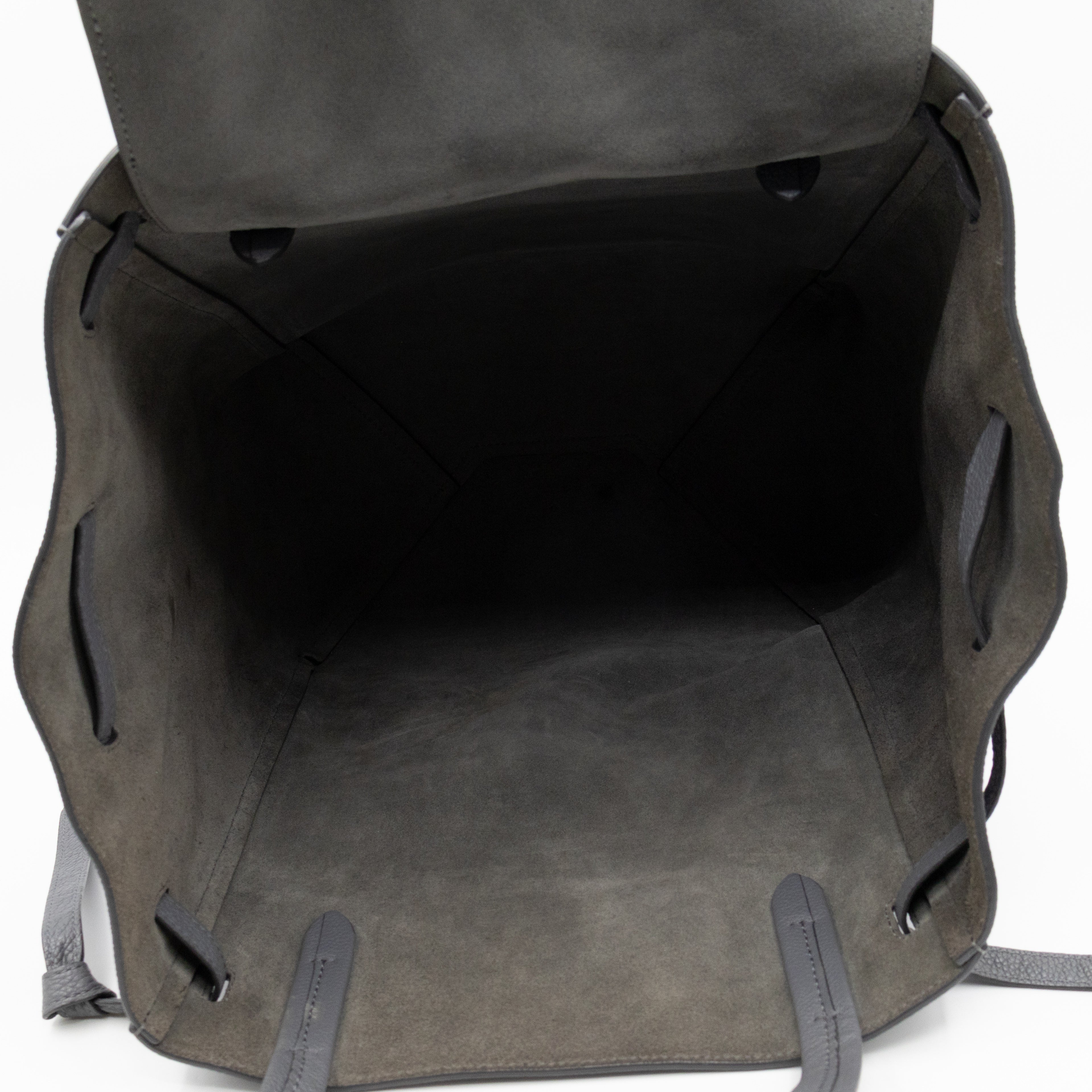 Cabas Phantom Tote Grey Leather