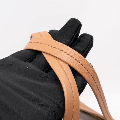 Cabas Bi-Color Tote Camel Fluo Pink Leather