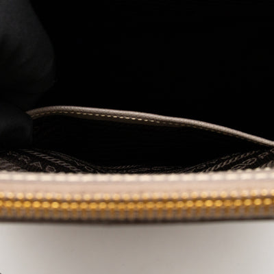 Galleria Large Double Zip Argilla Grey Saffiano Leather