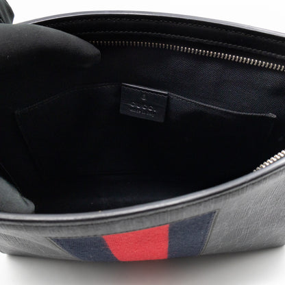 Zip Pouch Toiletry Case Black GG Supreme