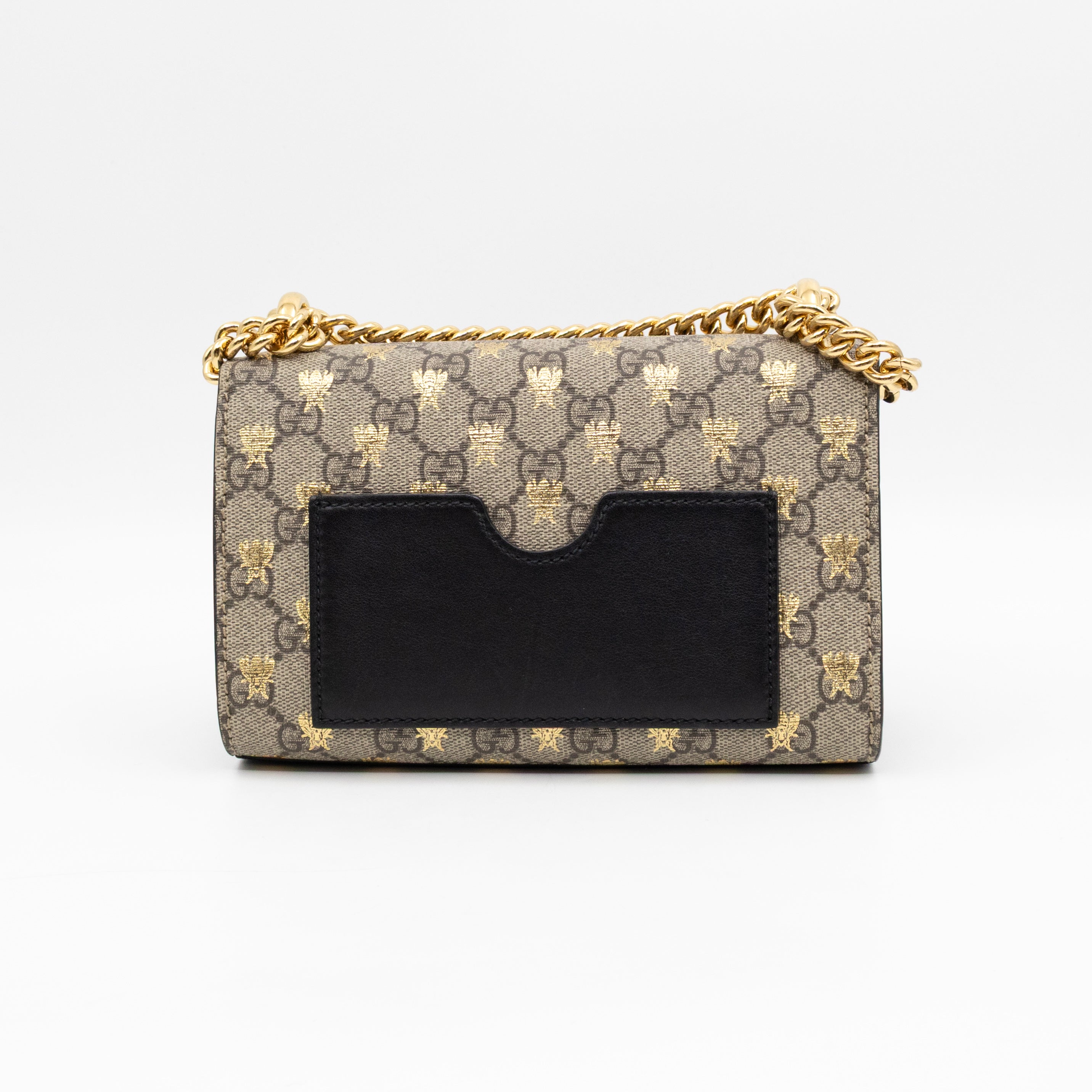 Padlock Flap Bag Small GG Supreme Bees