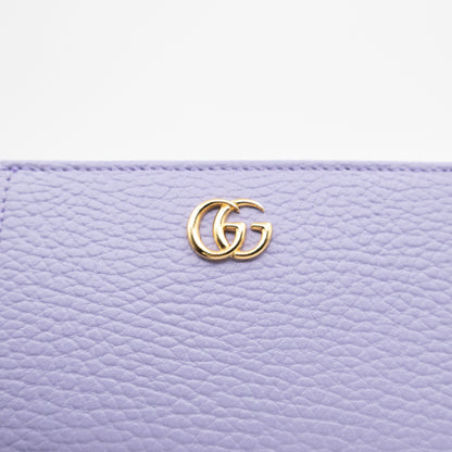 GG Marmont Card Case Wallet Lilac Leather