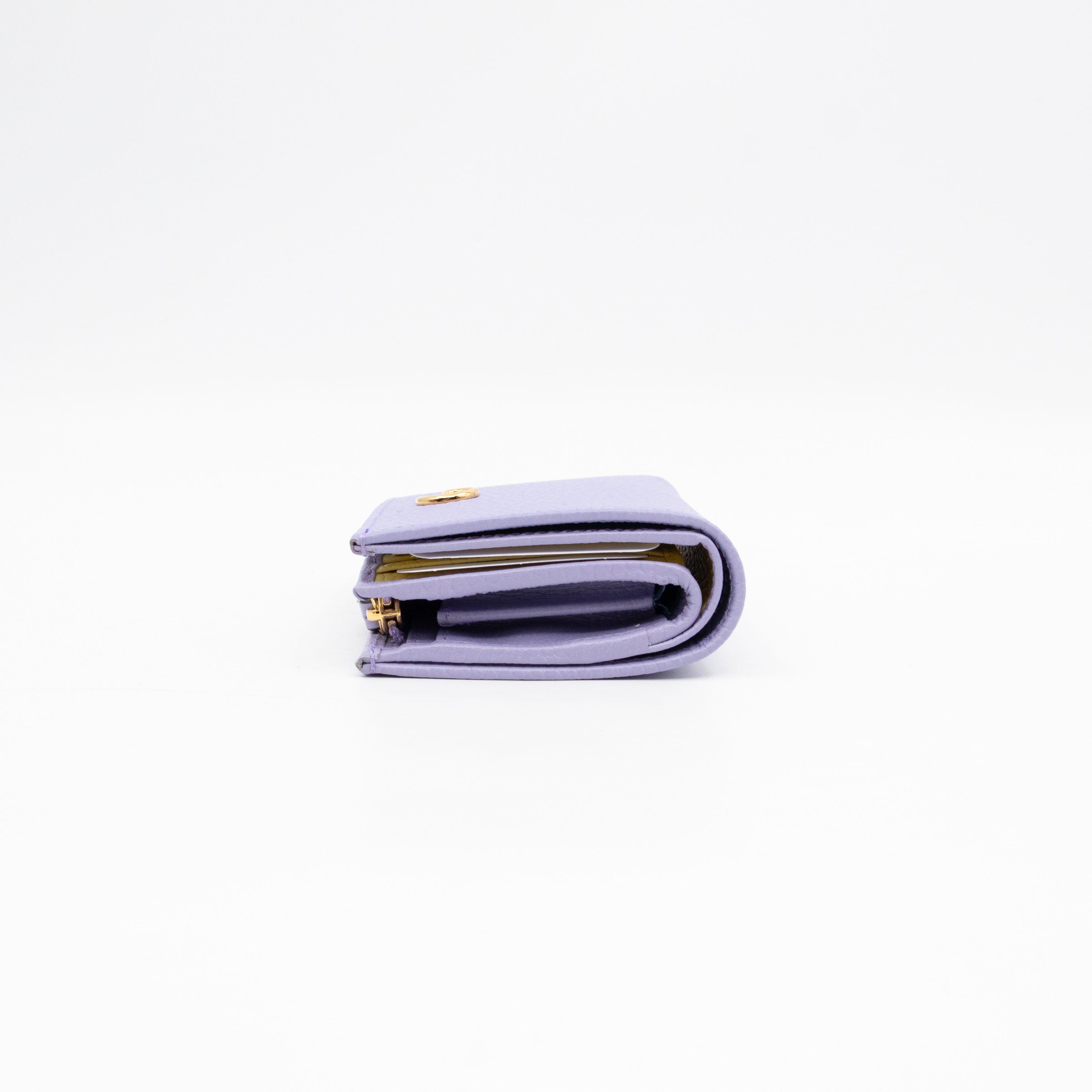 GG Marmont Card Case Wallet Lilac Leather