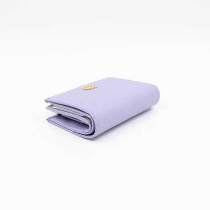 GG Marmont Card Case Wallet Lilac Leather