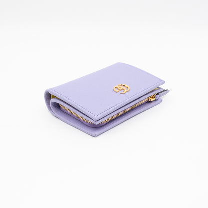 GG Marmont Card Case Wallet Lilac Leather