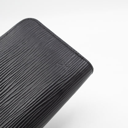 Zippy Coin Purse Black Epi Leather