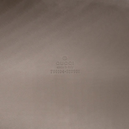 Medium Duffle Bag Metallic Silver Mirror Effect GG