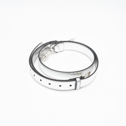 Medium Duffle Bag Metallic Silver Mirror Effect GG