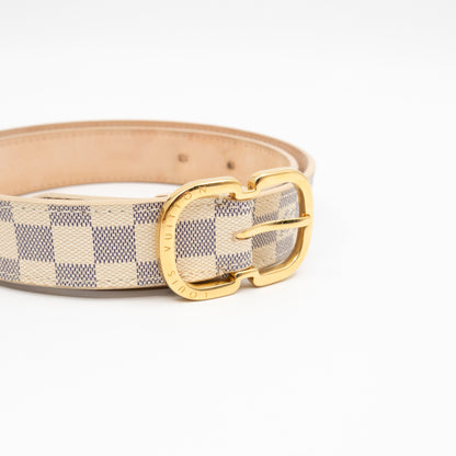 Ceinture Belt Mini Damier Azur 75 cm
