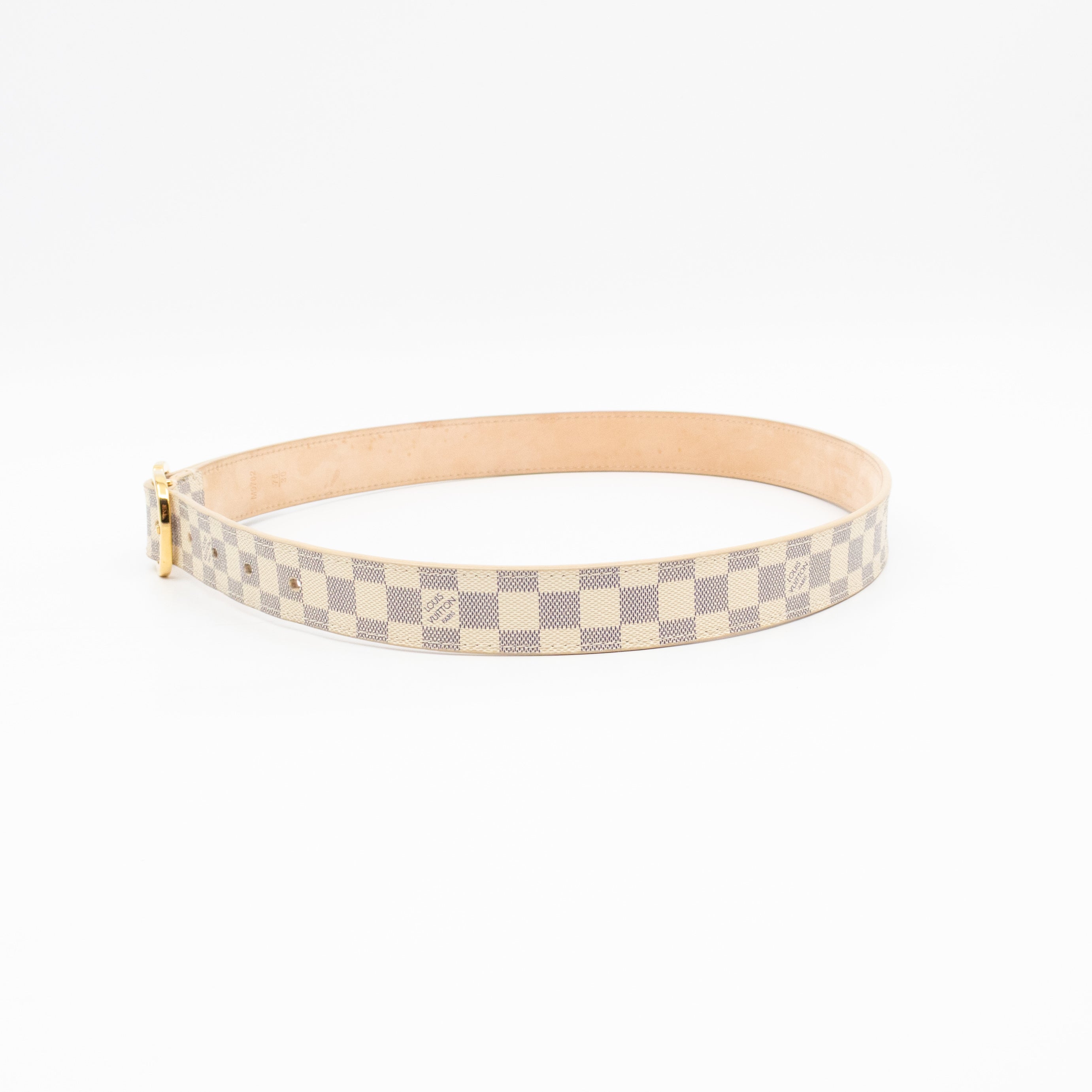 Ceinture Belt Mini Damier Azur 75 cm