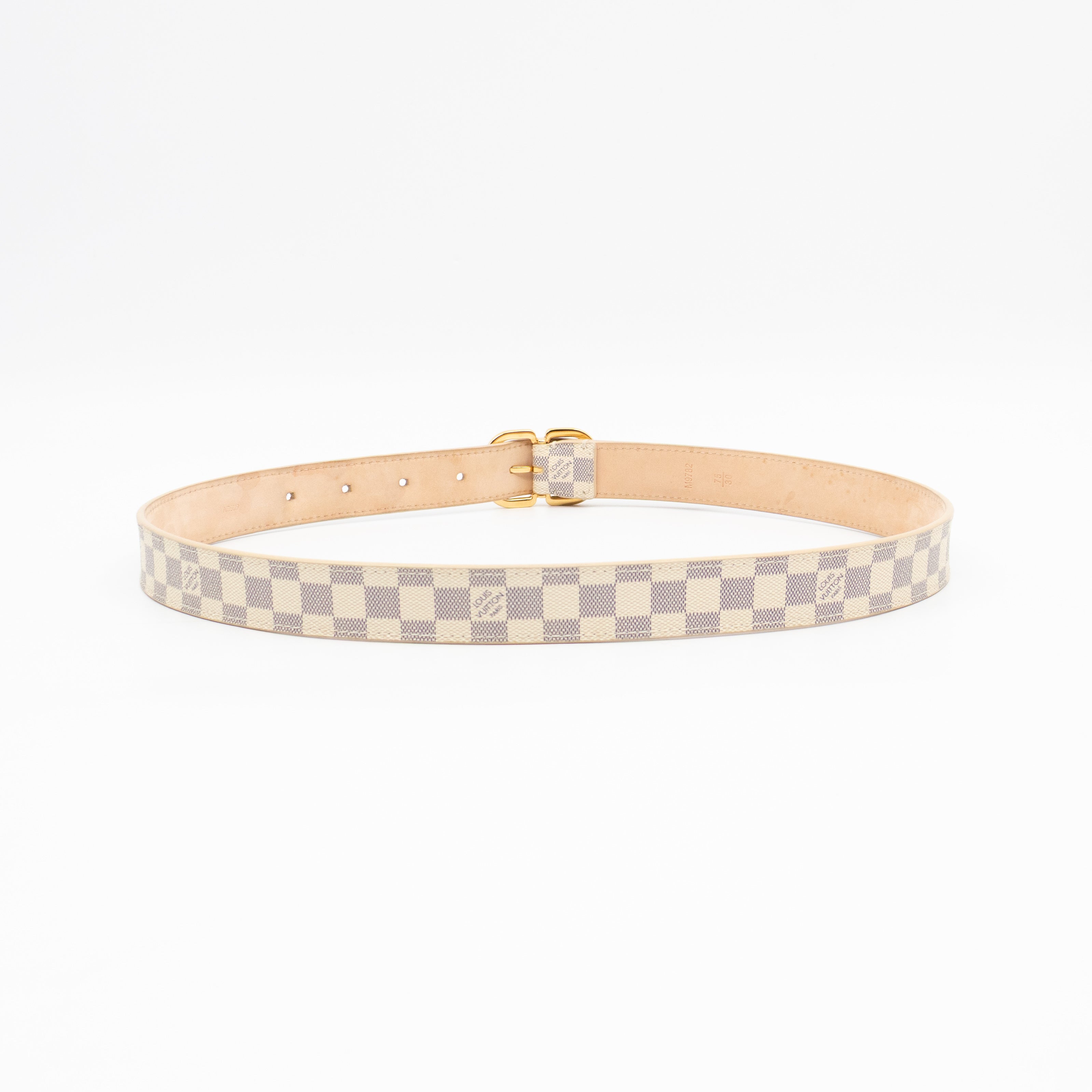 Ceinture Belt Mini Damier Azur 75 cm
