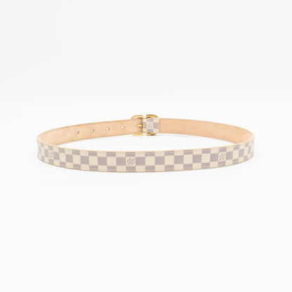 Ceinture Belt Mini Damier Azur 75 cm